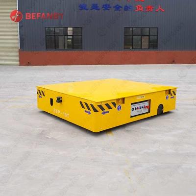 China Material Handling 30 Ton Battery Q235 Motorized Platform Cart for sale