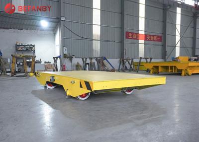 China 15 Tons Industrial Rail Battery Transfer Cart 20m/Min Remote Control for sale