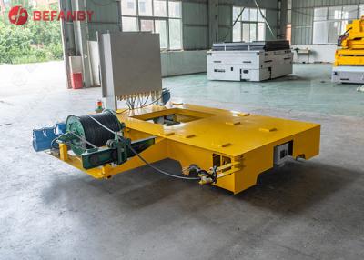 China Motorized Trolley Traveling On Battery Transfer Cart for sale