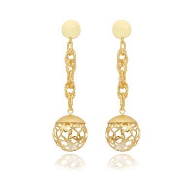 China Beautiful Ladies Simply Elegant HOT Jewelry Ball Drop Dangle Drop Earrings Fashion Trendy Gift Engagement for sale