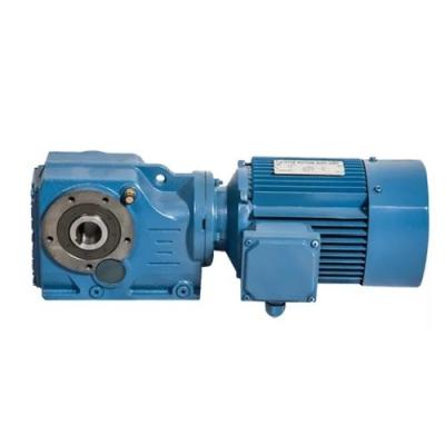 China K Series Helical Gear Spiral Bevel Gearbox Reducer With Electric Motor for sale