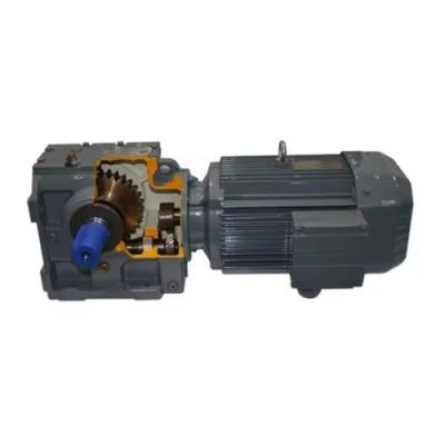 China SAF47 Series Flange Intelligent Transmission Hollow Shaft Worm Gearbox Helical Worm Gear Reducer for sale