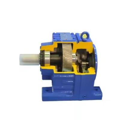 China Industrial Machinery Helical Gear Motor Reducer R137 Series With Inline Motor for sale