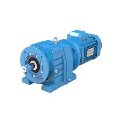 China Papermaking Plants R127 Coaxial Helical Gearbox Speed Reducer With Solid Shaft for sale