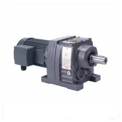 China R147 Series Inline Motor Gearbox Hard Tooth Helical Gear Reducer for sale