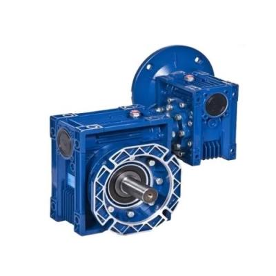 China RV-serie rechthoekige wormversnellingsbakken 12V 24V Aluminium wormversnellingsreducer Te koop