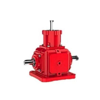 China Foot Mounted T25 Series Spiral Bevel Gearbox Solid Shaft for sale