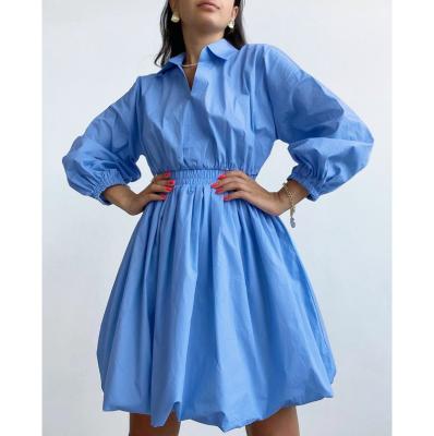 China Custom Made Lady's Elegant Casual Outfits Cotton Ruffle Maxi Dress Vestidos Girl Breathable Fashion Dresses for sale