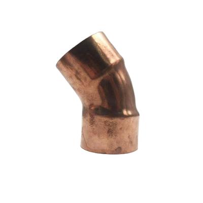 China C12200/TP2 Refrigeration 2 1/8 Inch 45 Degree Elbow CXC Copper Fittings for sale