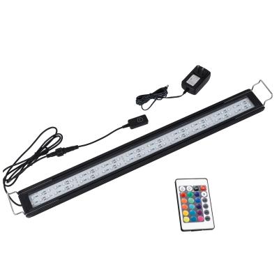 China Adjustable LED Aquarium Bracket Light Planted Aquarium Light For Fish Tank With 26.5cm/39cm/49cm/60cm/70cm/91cm/115cm Remote Control for sale