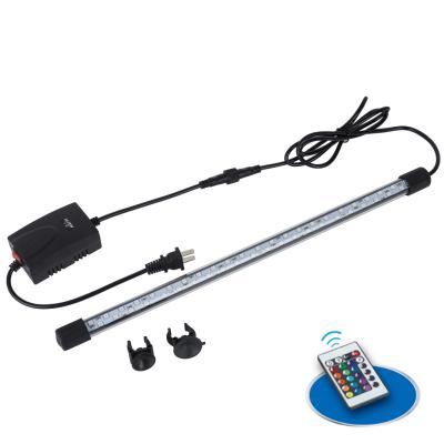 China Power saving LED aquarium submersible light IP68 RGB LED lighting with remote contral for fish tank for sale