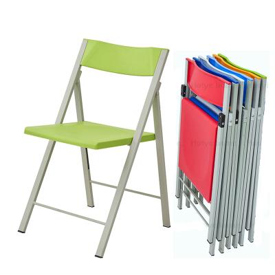 China Eco - Friendly Folding Chair Leisure Outdoor Cafe Chairs Simple Metal Chair for sale