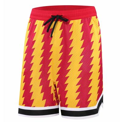 China Breathable Net Cloth Eyes Retro Basketball Shorts Zipper Pockets Sports Shorts Sports Apparel Sportswear Uniforms Customized Logo for sale