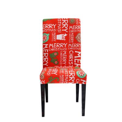 China New Simple Pattern Print Elastic Chair Cover Spandex For Dining Room / Kitchen for sale