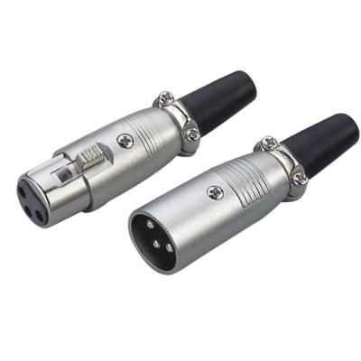 China audio & Video XLR Connector Plugs 3pin 3 Pin Female Female XLR Male Female Jack Connector for sale