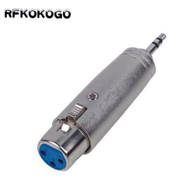 China audio & Video xlr 3 pin female to 3.5mm XLR male plug adapter stereo audio MIC microphone adapter connector for sale