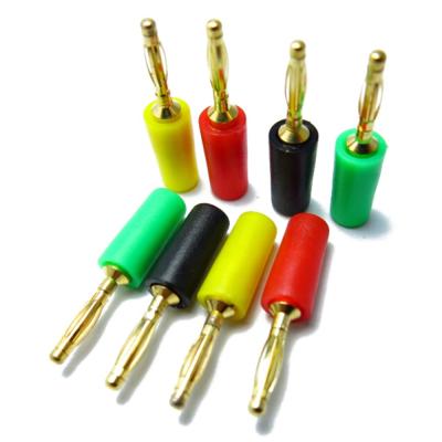 China audio & 2mm Banana Plug 60V Video Solder Gold Plated Solder Type for sale