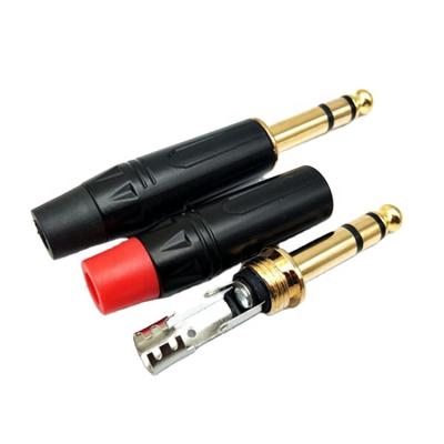 China audio & Video Gold Plated 6.35mm Plug / 6.35mm JACK / 6.35mm JACK Connector for sale