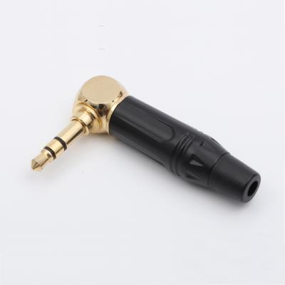 China audio & Video Customize High Quality Right Angle Stereo Audio Jack Connector 3.5mm Stereo Plug ROHS CE for sale