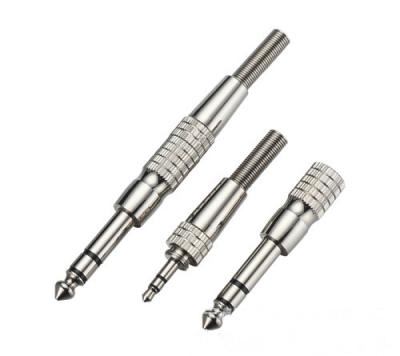 China audio & Stereo Metal 3 Posts 3.5mm Male Plug Video Screw-in 3.5mm Female Jack 3 To 6.35mm 2 Post Jack Adapter In 1 Audio Guitar Mic Connector for sale