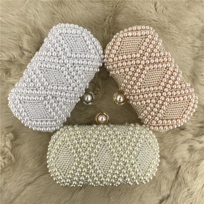 China Pearl Bridal Luxury Wedding Clutches Vintage Shiny Handbags Evening Clutch Bag Wedding Party Bag Even Clutch Bags For Women for sale