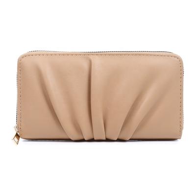 China New Design PU Evening Clutch Bags Custom Soft Leather Long Cash Envelope Clutch Wallet Purse For Women for sale