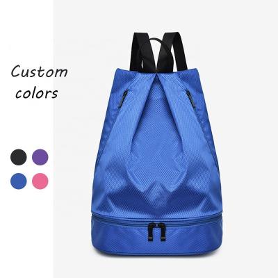 China With Shoe Compartment Custom Logo Casual Waterproof Wet Dry Gym Yoga Outdoor Sports Backpacks With Shoe Compartment for sale