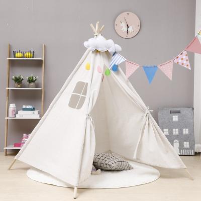 China High Quality Trigone/V-type Play House High Quality Ground Nail Carpa Tenda Kids Tent Canvas Tent Canvas Toys Outdoor Teepee for sale