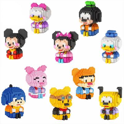 China Microparticle Bloque de Toy High Quality Cartoon Doll Rompecabezas 3d building block children baffle Toy Gift coming together for sale