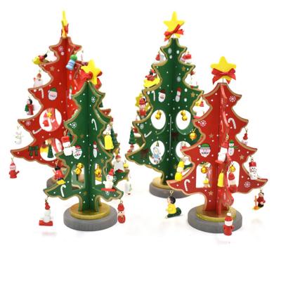 China New Year Wooden Christmas Tree Ornaments Juguetes De Navidad Of Good Price Ornament Necessary Festival Decoration New for sale