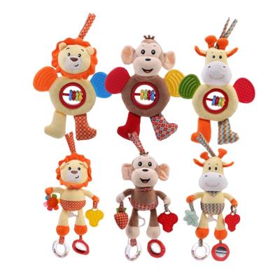 China Wholesale Cheap Plush Stuffed Baby Play Sets LOW MOQ Baby Education Toys Kids Gift Lovely Music Toys Baby Rattle Toys for sale