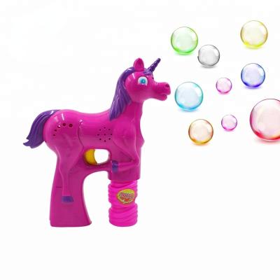 China Plastic Top Selling Summer Cheap Outdoor Toys Musical Soap Bubble Water Gun for sale