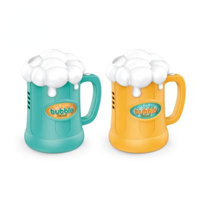 China New Arrival Plastic Music Beer Mug Bubble Memories Maker Bubble Machine With Music for sale