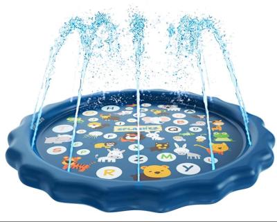 China Inflatable Water Mat Outdoor Swimming Pool Toys Beach Sprinkler Splash Pad Paddling Pool for Babies and Toddlers for sale