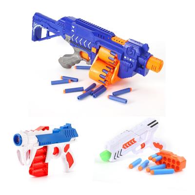 China Toy Shooting Game Boys Electronic Plastic Edu Toy Soft Bullet Gun For Children for sale