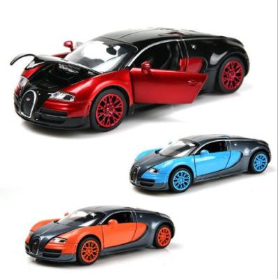 China Toy Pull Back Veyron 1:32 Scale Diecast Diecast Vehicle Toy Cars Alloy Model For Light&Sound Collection for sale