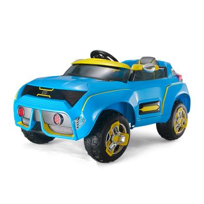 China Ride On New Toy Popular Producing MP3 Double Door With Light Car Kids Electric Ride On Baby 4WD Remote Control Toy Car For Kids To Drive for sale