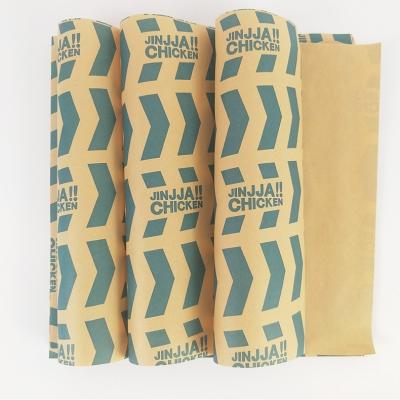 China Food Burger Wrapping Paper Sandwich Custom Printed Wrapping Paper With Your Logo Food Wrapping Paper for sale