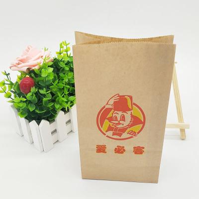 China Customized Biodegradable Kraft Paper Bag Food Biodegradable Paper Bag With Custom Logo Print Take Away Paper Bag for sale