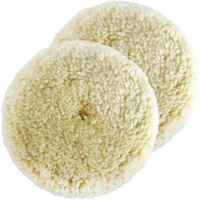 China Polishing Pads Kit 2PCS 6inch 100% Natural Wool Buffing Hook for sale