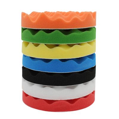 China polishing & Grinding Materials Set Car Polisher Soft Wave Foam Waffle Pad For Car Polishing for sale