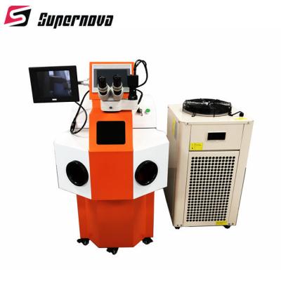 China Flow Alert Jewelry Laser Welder 200 Watt Water Cooling Industrial Computer Control System for sale