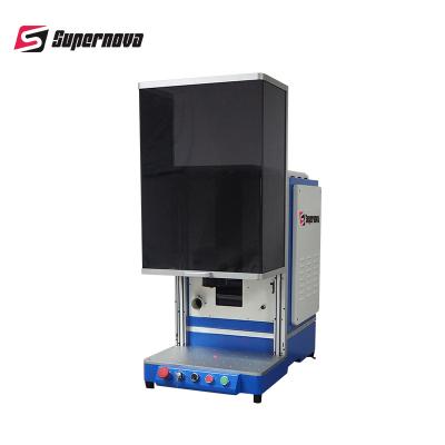 China Jewelry 3D Portable Laser Marking Machine Enclosure Laser Engraver 20/30 Watt for sale