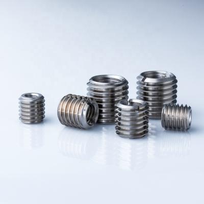 China Heavy Industry Factory Direc 303StainlesstM12M14M16M18M20M22 Threaded Inserts Steel Self Tapping Sleeve Screw Grooved Inner And Outer Tooth Nut for sale