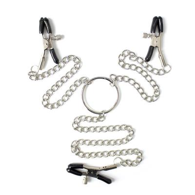 China Nipple Play Toys High Quality Nipple Play Toys Metal Chain 3 Clitoris Clips Nipple Clip for sale