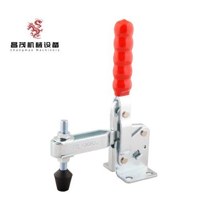 China Supporting HS-12265 Vertical Flanged Base Pull Latch Clamp For Assembling and Welding for sale