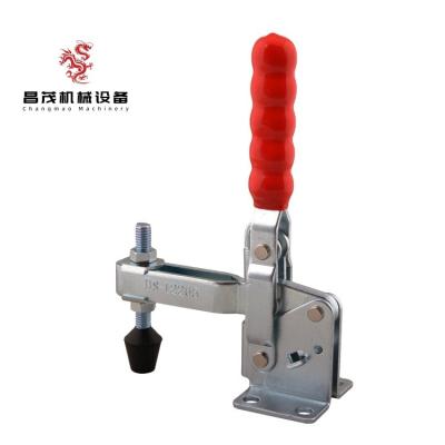 China Fixture; Industrial equipment Horizontal flanged base 340Kg vertical toggle clamp 12265 hand tool toggle clamp heavy duty toggle clamp for sale