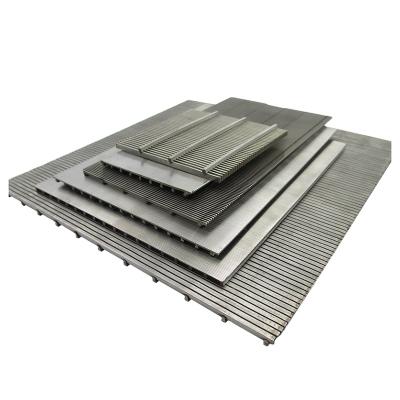 China Corrosion Resistance Stainless Steel Water Slot Water Well Screen Panel Wedge Wire Flat Screen for sale