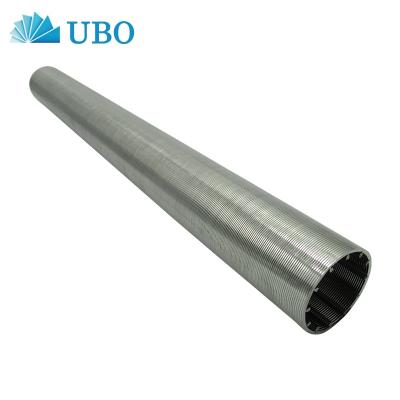 China food & Beverage Plant Johnson Stainless Steel Wedge Wire Mesh Filter Screen Tube For Water Well Filtration for sale