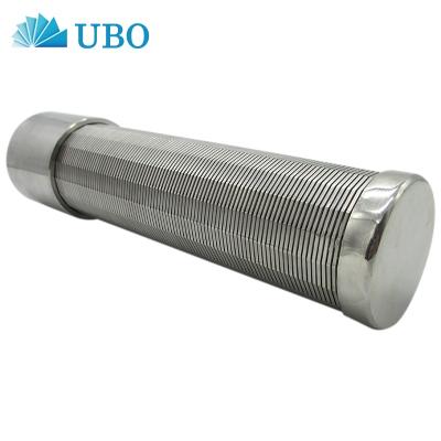 China food & Beverage Plant Continuous Wire Screen Mesh Filter Tube Stainless Steel Slot Johnsons Pipe Custom for sale